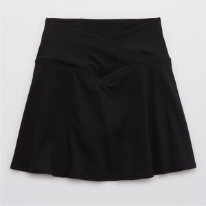 Aerie Black Crossover Tennis Skirt
